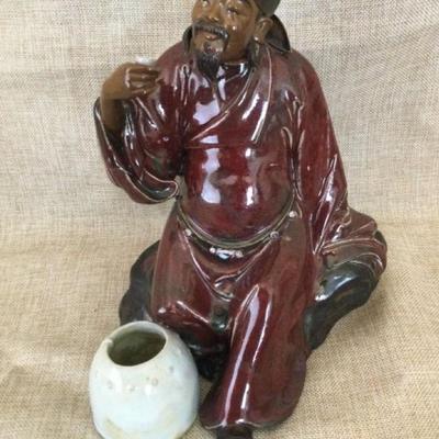 Red Tea Master Figurine, Chinese Art