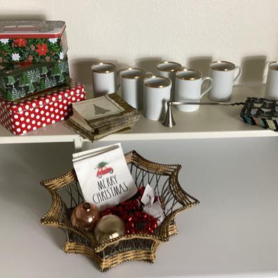 Fitz And Floyd Coffee Cups  And Christmas Cheer