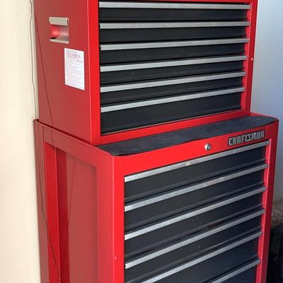 Craftsman Tool Box With Mystery Lot Of Tools