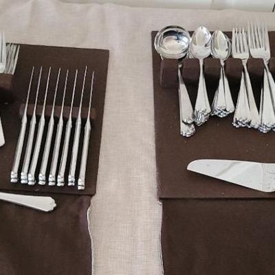 Wallace Silversmiths Sterling Silver Flatware Set