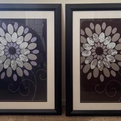 Two Decorative Botanical Pictures
