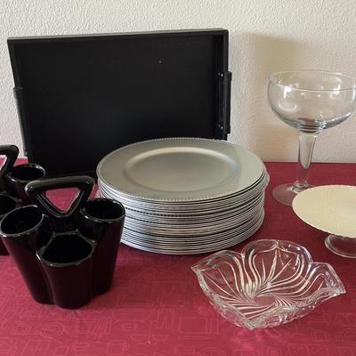 Black & Silver Dinner Party Supplies 