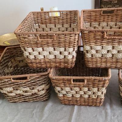 (6) Large Baskets (Perfect For Personalized Gifts)