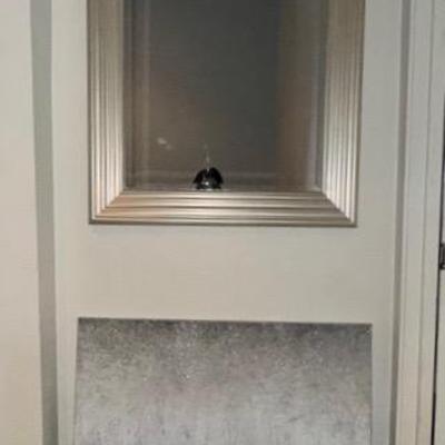 Canvas Sparkle And Decorative Silver Mirror