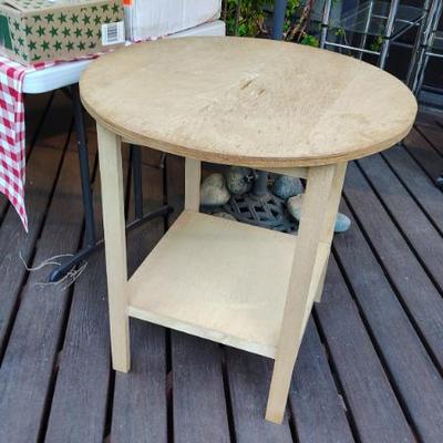raw wood table