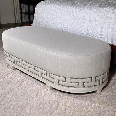 Revival Home "South Beach" Oval Bench | Revival Home (Chattanooga, Tennessee) "South Beach" upholstered oval bench...