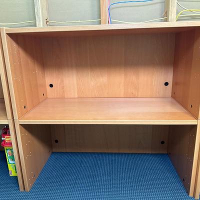 Swedish Style One-Shelf Module - 3/3 | Swedish-style one-shelf bookshelf module. - h. 31.5 x w. 33 x d. 16.5 in
