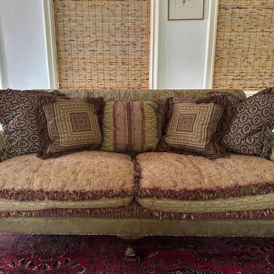 EJ Victor Bohemian Style Loveseat Sofa | EJ Victor (Morganton, North Carolina) Bohemian style loveseat, designed by Carol Hicks Bolton as...