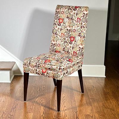 Contemporary Accent Chair | Pier One Imports (Fort Worth, Texas) contemporary accent chair with floral print. - h. 40.5 x w. 18.5 x d. 22...