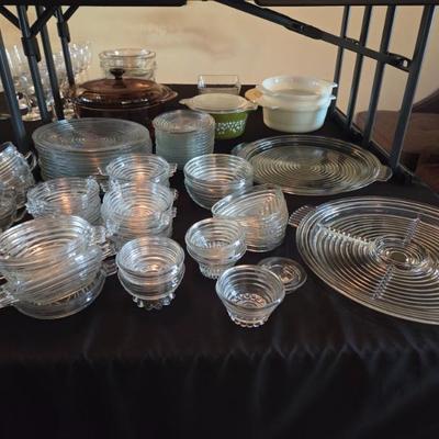 Discontinued Manhattan Clear Depression Glass by Anchor Hocking