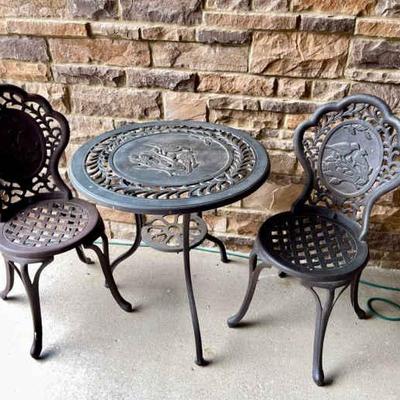 085-ENT: Iron Bistro Set