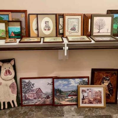 084-LAU: Framed Art Assortment