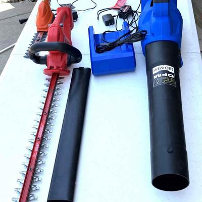 100-GAR: Battery-Powered Yard Tool Trio