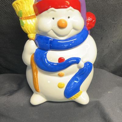 BE178 Snowman Cookie Jar
