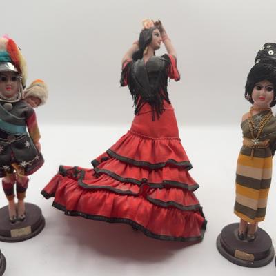 BE153 Flamenco Dancer Doll, Porcelain Doll Collection