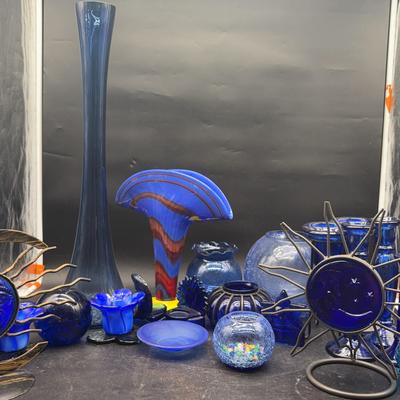 BE276 Azure Dreams: A Blue Glass Collection