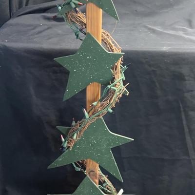 BE179 Wooden Star Tree 