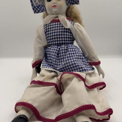 BE149 Battlefield Antiques Porcelain Doll 26” Tall