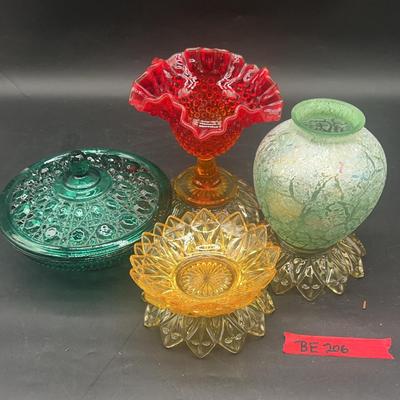 BE206 Glassware - Fenton, Carnival & Federal Glass