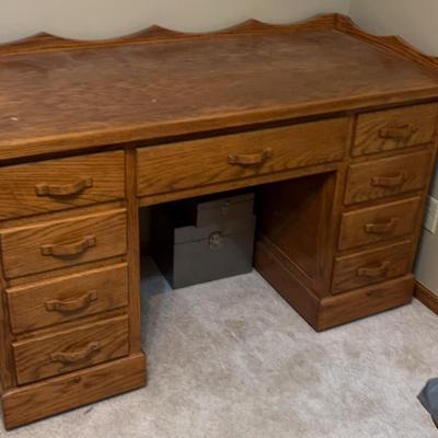 Vintage Wooden Desk 