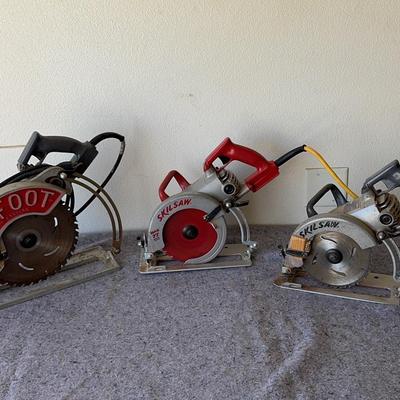 Big Foot Worm Drive Saw & 2 Skilsaw Worm Drive Circular Saws – HD77 & MAG 77