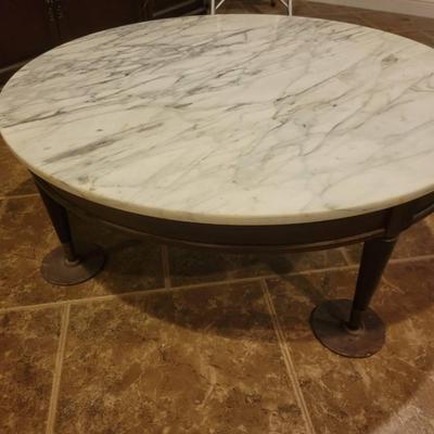 Mid-Century Marble Coffee Table | Crown City Table Co. | Vintage Modern Design