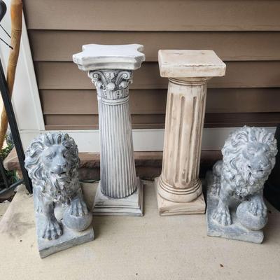 Lions And Pedestals