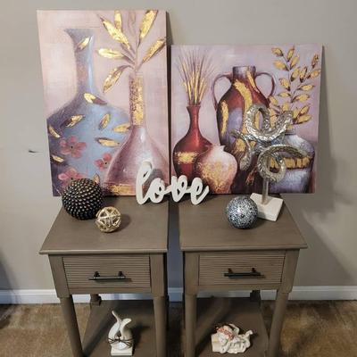 Matching Side Tables & Decor