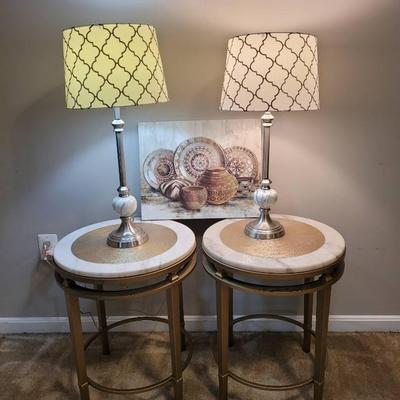Bassett Marble Top Side Tables & More 