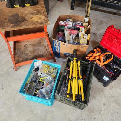 Small Work Table With Fastners And Home Repair Kits