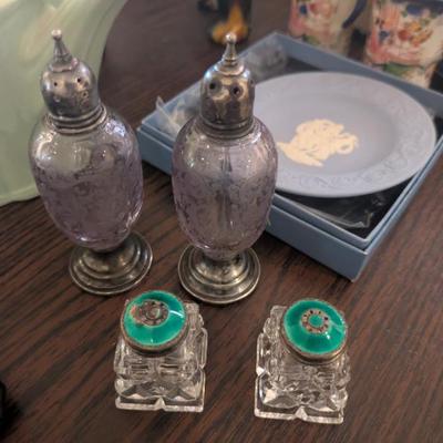 Antique salt and pepper shakers