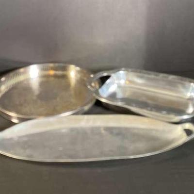 Fine Silverplate Trays