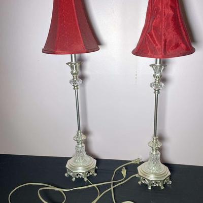 Two Vintage Style Table Lamps 