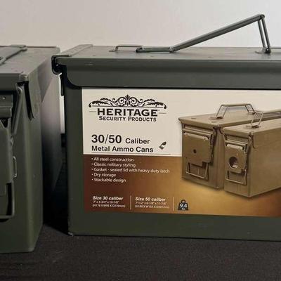 Heritage Security Products  30/50Caliber Metal Ammo Cans