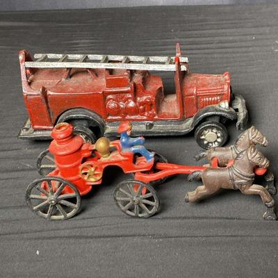 2 Vintage Cast Iron Toys 