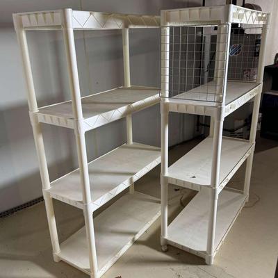 Set Of Two Modular Shelves 