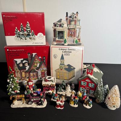St. Nicholas Square Snow Village Buildings
