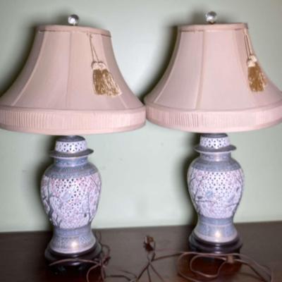 Chinese Porcelain Table Lamps 