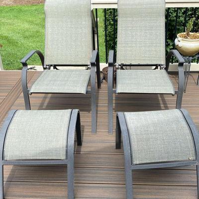 Outdoor Chairs With Ottomans
