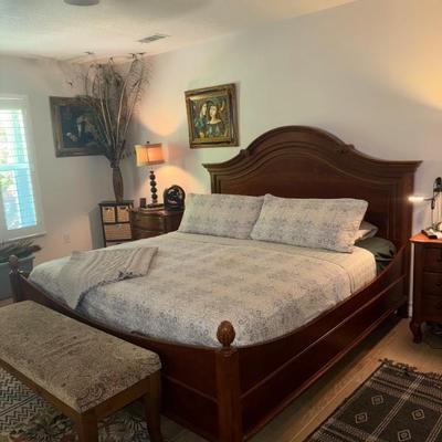 Sale Photo Thumbnail #1: Cali king bed frame and mattress 
