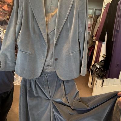 Velvet with matching gauchos