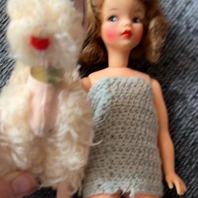 Vintage Tammy Doll With Her Dream Pets Poodle