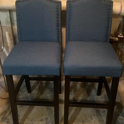 2 Upholstered Bar Stools