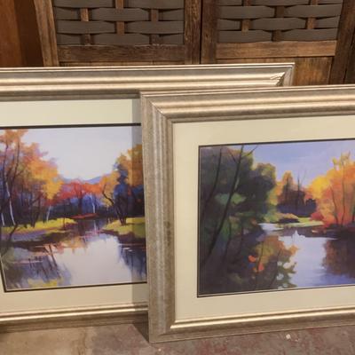 2 Bright Landscape Framed Prints #2