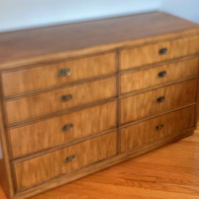 Drexel MCM 8-Drawer Dresser & King Headboard