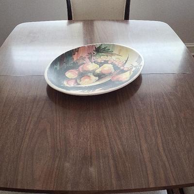 MCM Kitchen Table & Decorative Plate