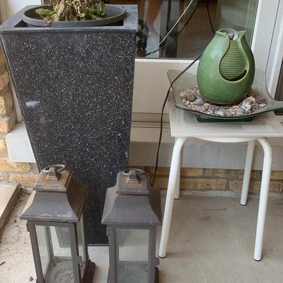 Lanterns. Planter & Fountain