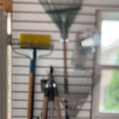 11 Yard Tools Including Rakes, And Clippers