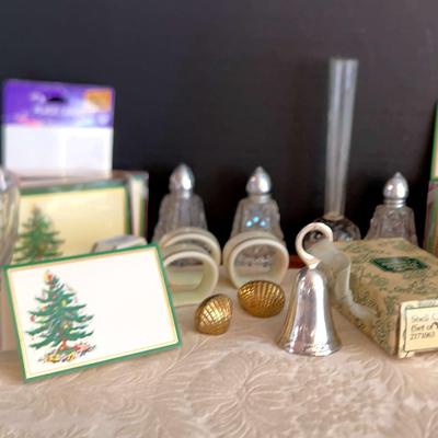 Table Decor: Gorham Napkin Rings, Placecards & Holders, S&P