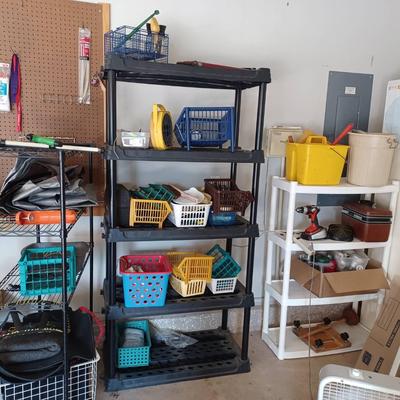 Mystery Lot – 3 Shelving Units with Contents